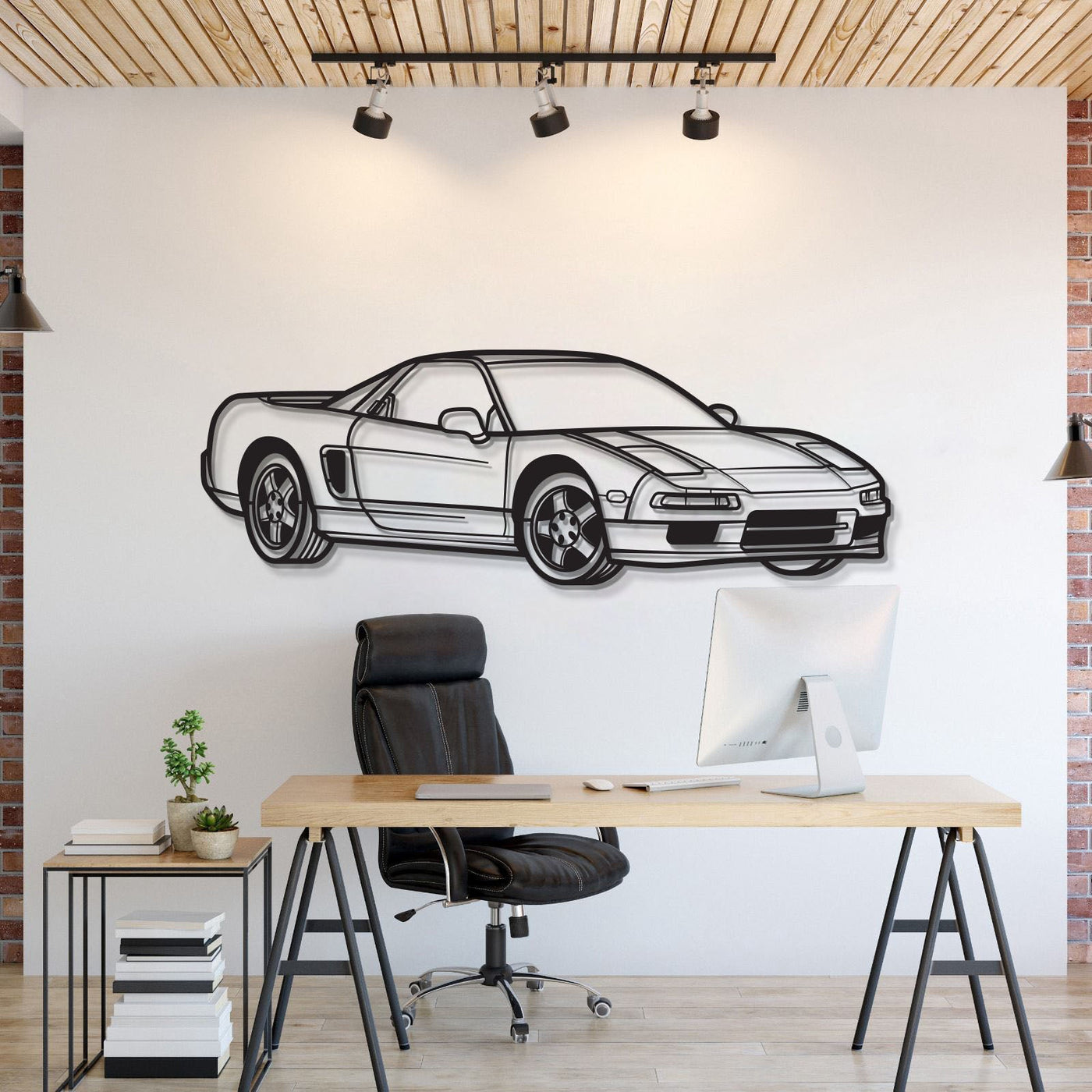 NSX Perspective Metal Car Wall Art