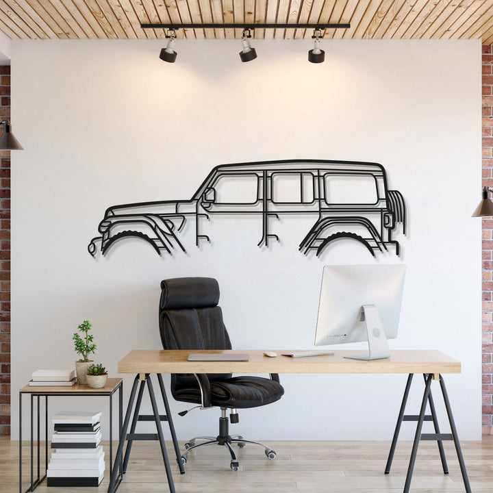 Wrangler Classic Metal Car Wall Art — precision-cut steel wall art
