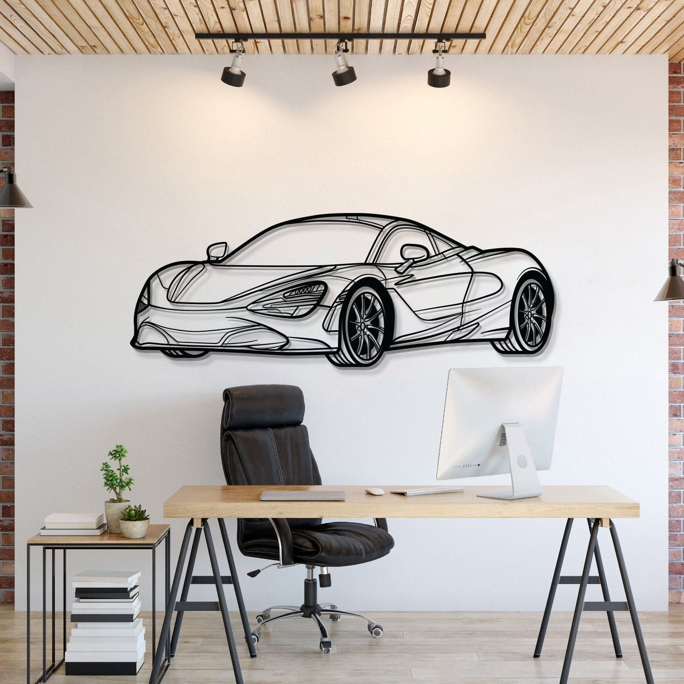 720S Perspective Metal Car Wall Art