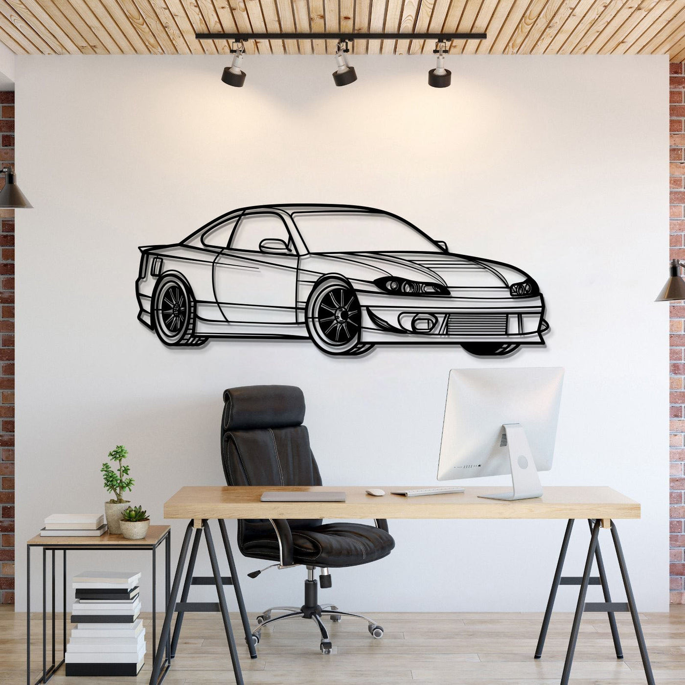 Silvia S15 Perspective Metal Car Wall Art