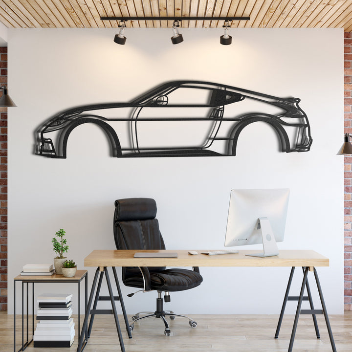 2015 370Z Metal Car Wall Art — precision-cut steel wall art