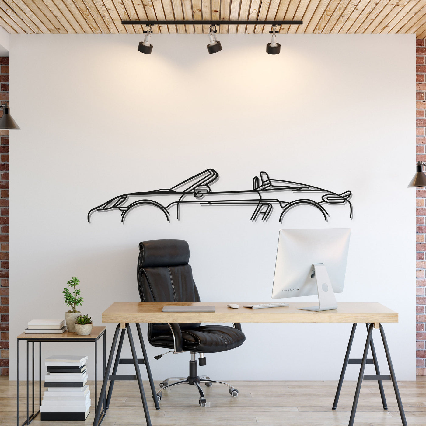 718 Spyder Metal Car Wall Art