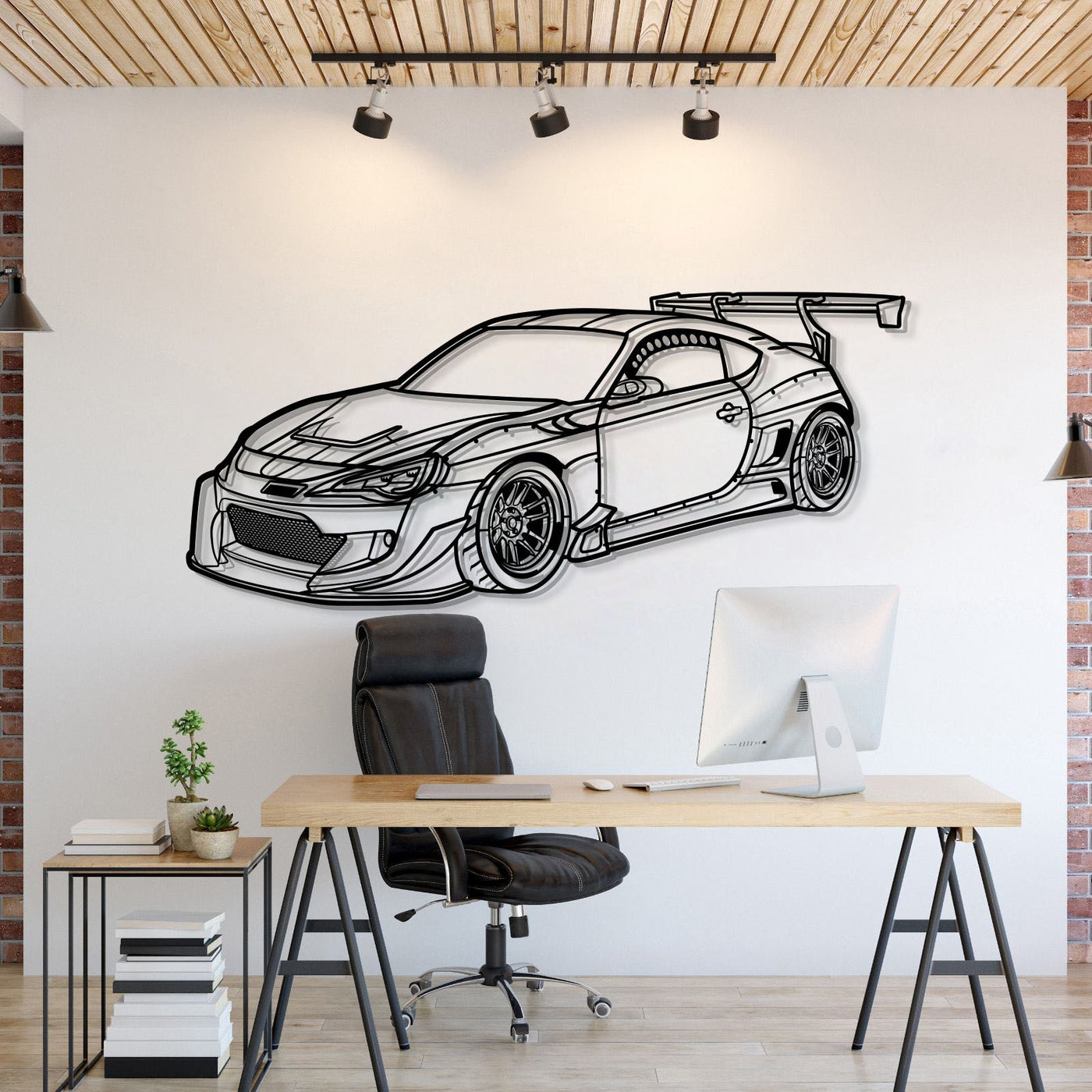 GT-86 Perspective Metal Car Wall Art