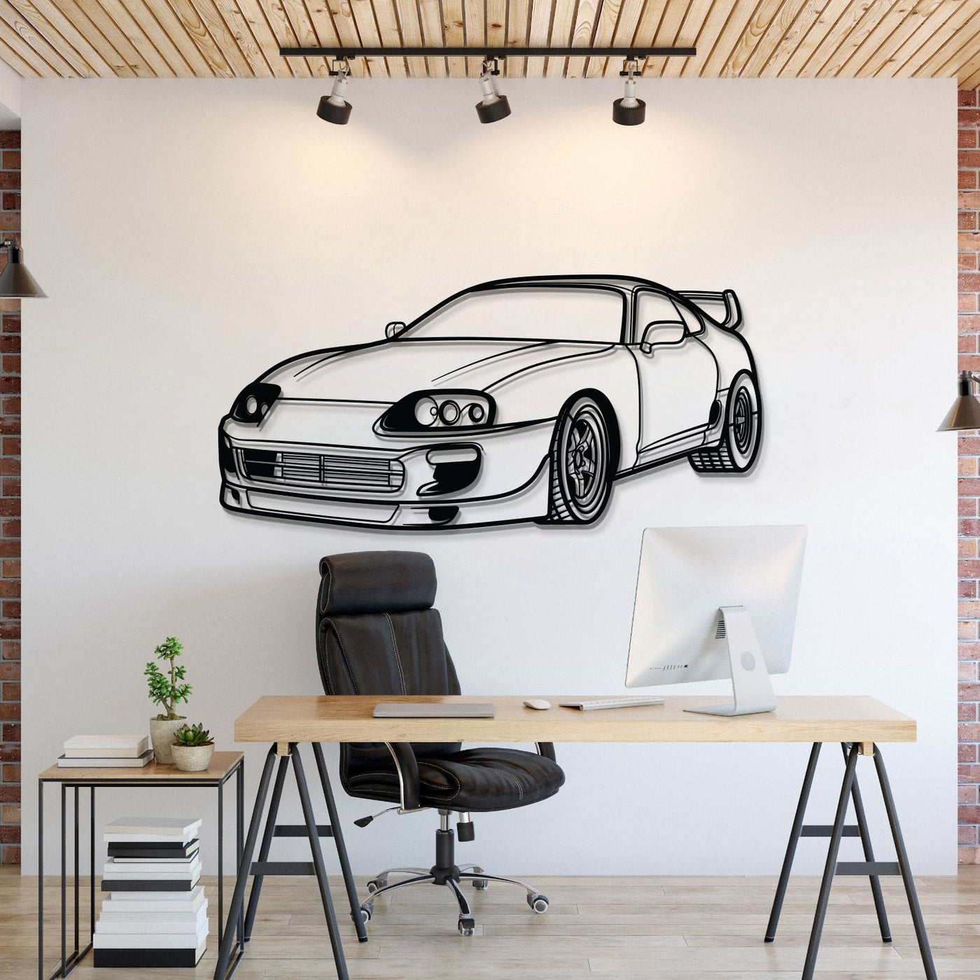 Supra MK4 Perspective Metal Car Wall Art