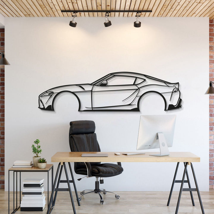 Supra MK5 Metal Car Wall Art — precision-cut steel wall art