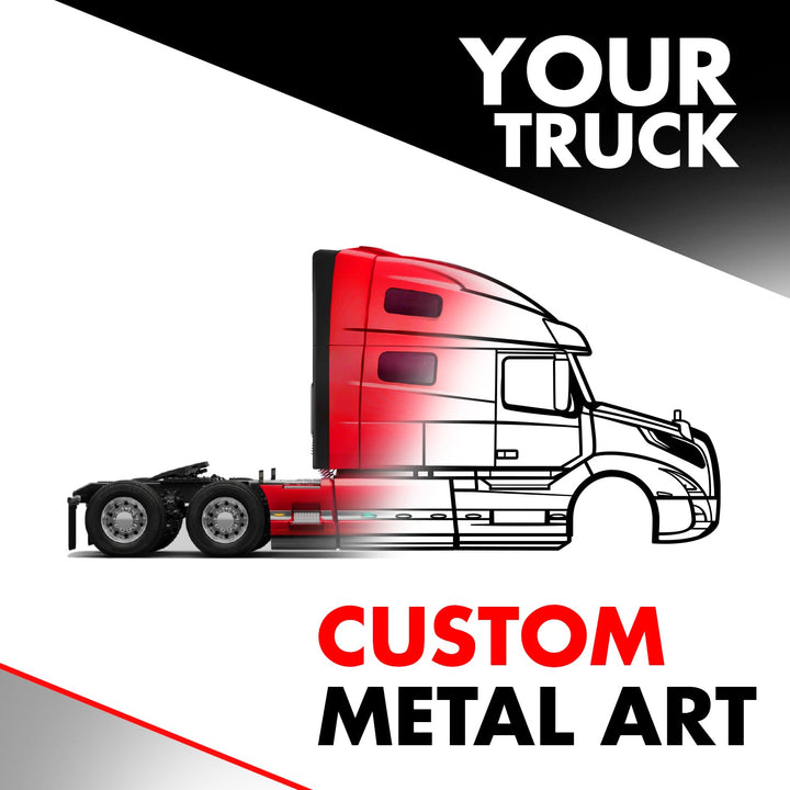Your Personalized Truck Metal Wall Art — precision-cut steel wall art