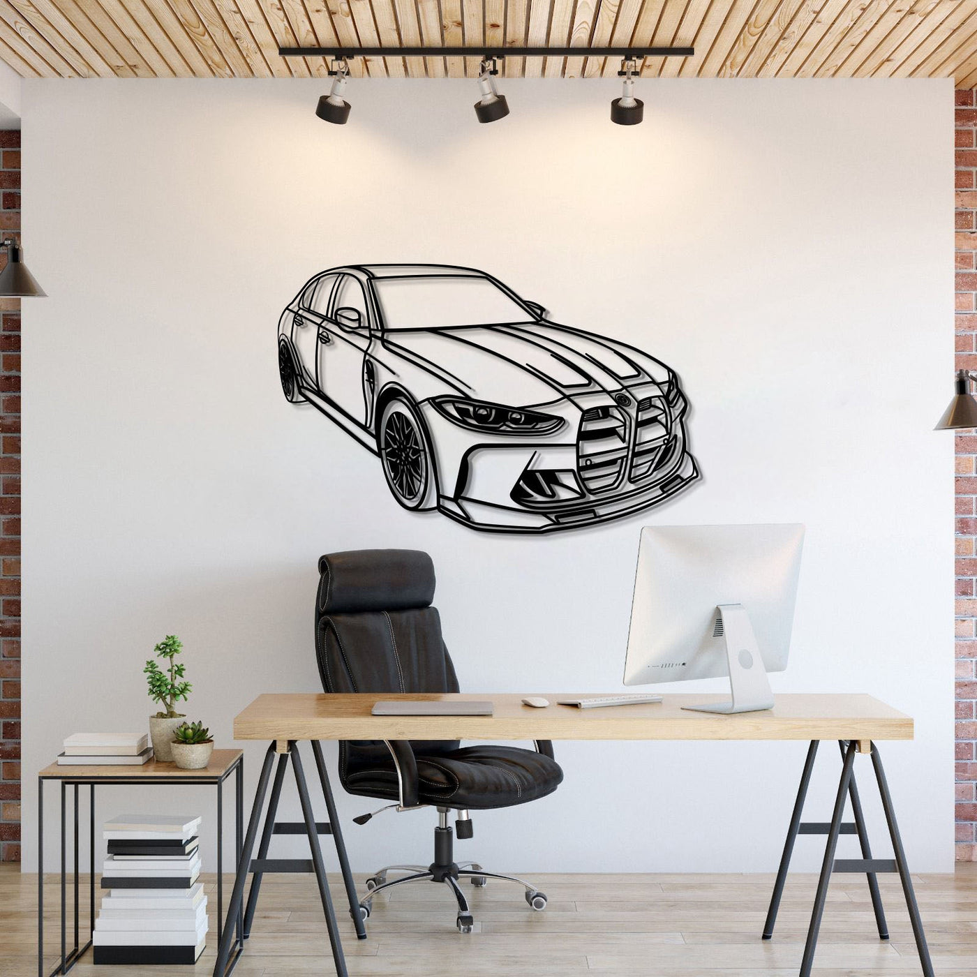2021 M3 G80 Competition Perspective Metal Car Wall Art