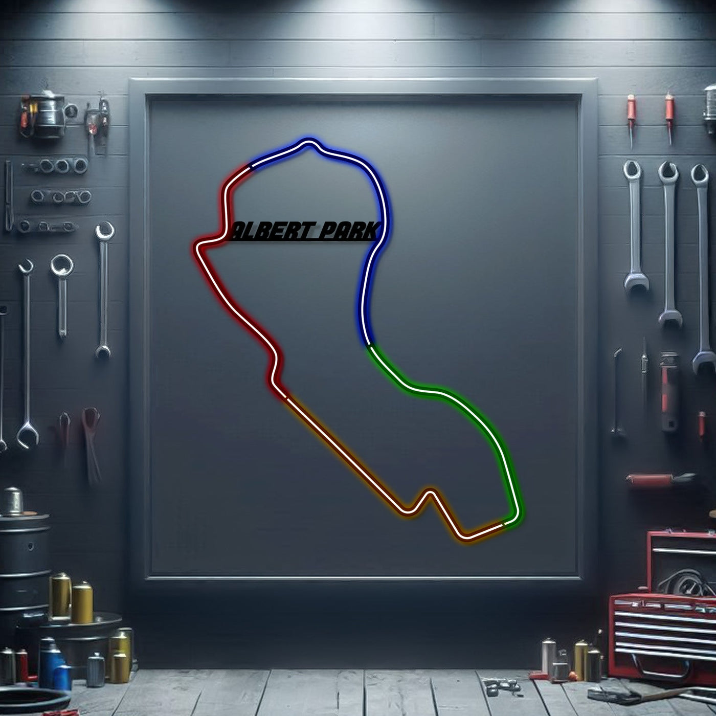 Albert Park Metal Neon Race Track