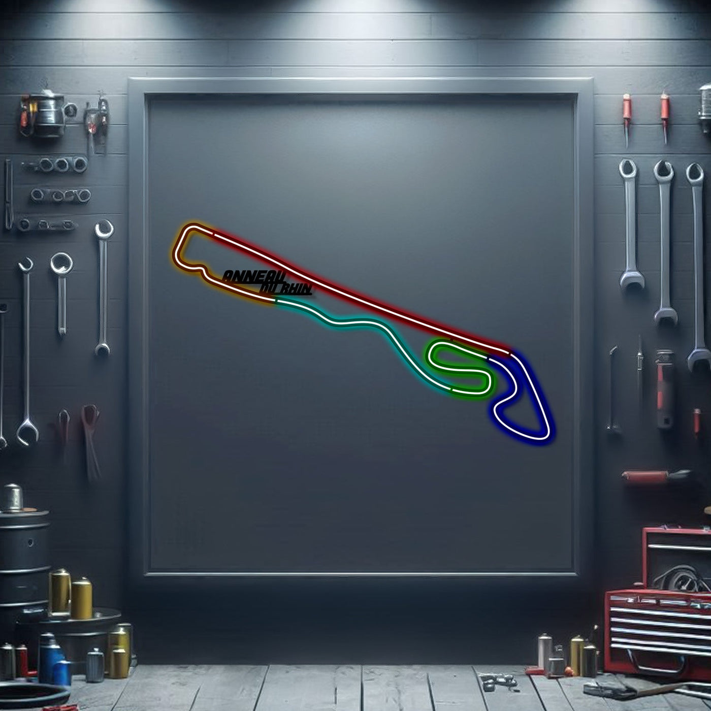Anneau Du Rhin Metal Neon Race Track