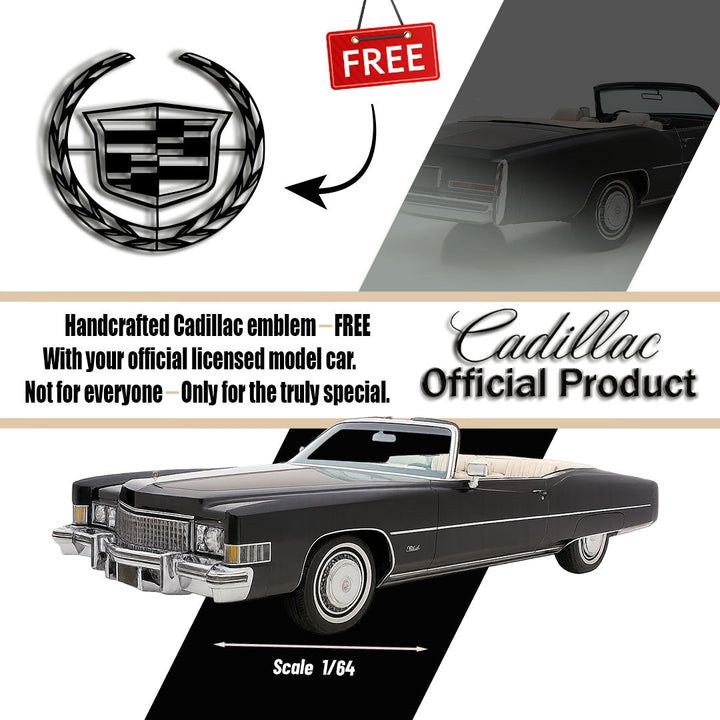 Cadillac - Metal Emblem - Official Licensed Model Car — precision-cut steel wall art