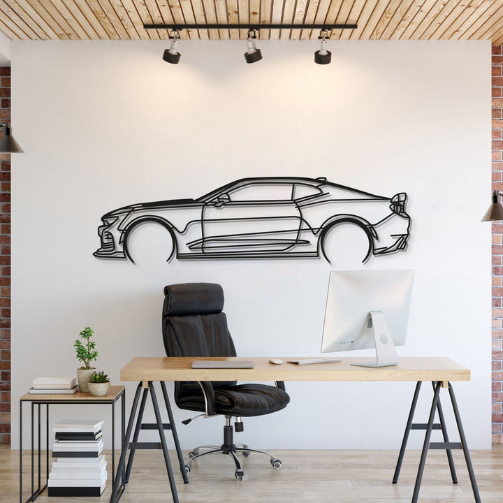 Camaro SS 1LE Detailed Metal Car Wall Art — precision-cut steel wall art