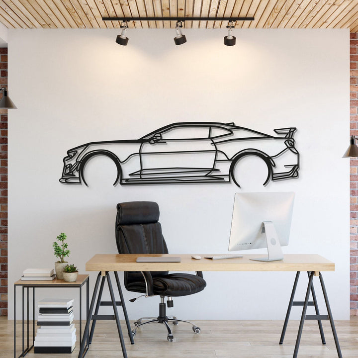 Camaro ZL1 Detailed Metal Car Wall Art — precision-cut steel wall art