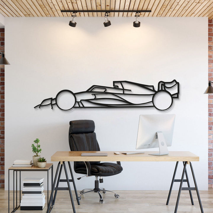 Formula 1 2022 Metal Car Wall Art — precision-cut steel wall art