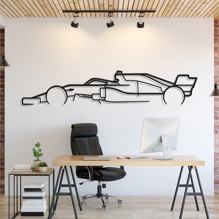 Formula1 F1 Metal Car Wall Art — precision-cut steel wall art