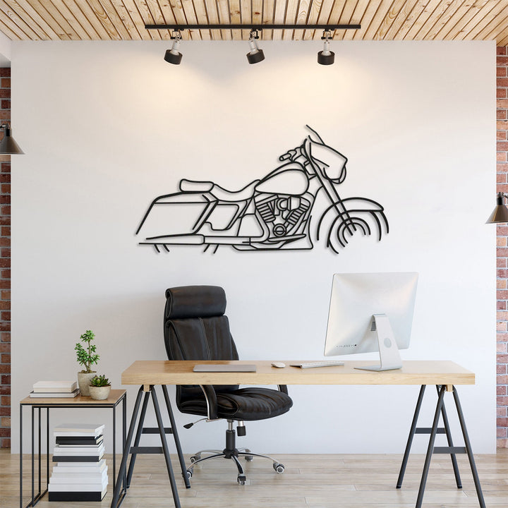 Harley Davidson Street Glide Metal Motorcycle Wall Art — precision-cut steel wall art