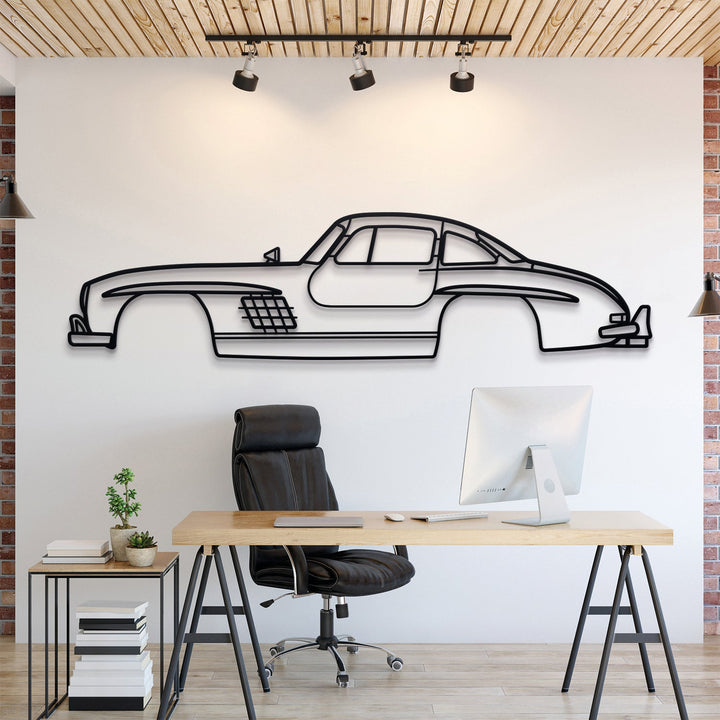 1954 300 SL Coupe Metal Car Wall Art — precision-cut steel wall art