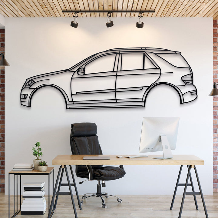 2006 M-Class W164 2nd Gen Metal Car Wall Art - MT 0333 — precision-cut steel wall art