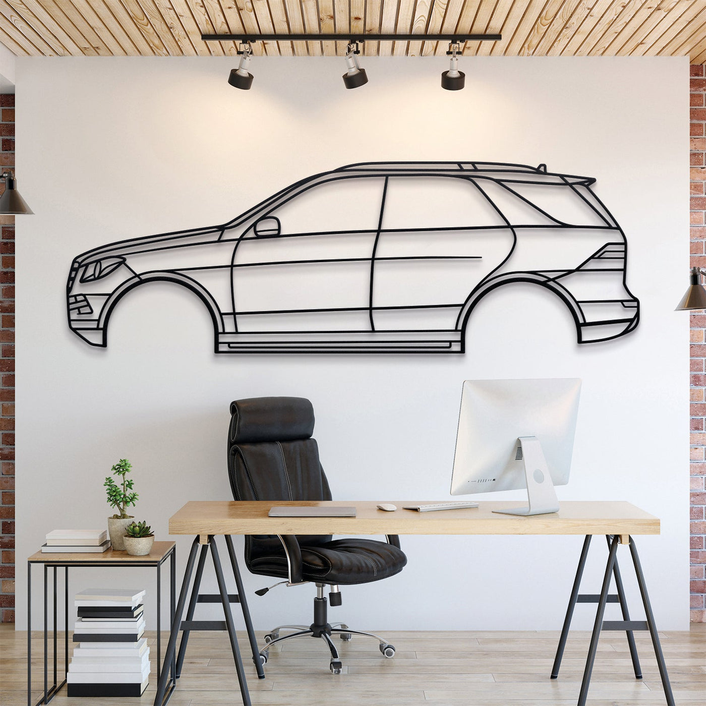 2012 M-Class W166 (3rd Gen) Metal Car Wall Art