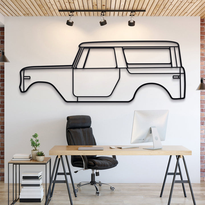 1970 Internatıonal Scout 800 A Metal Car Wall Art — precision-cut steel wall art