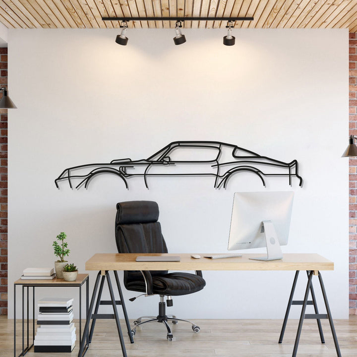 1977 Trans Am Classic Metal Car Wall Art — precision-cut steel wall art