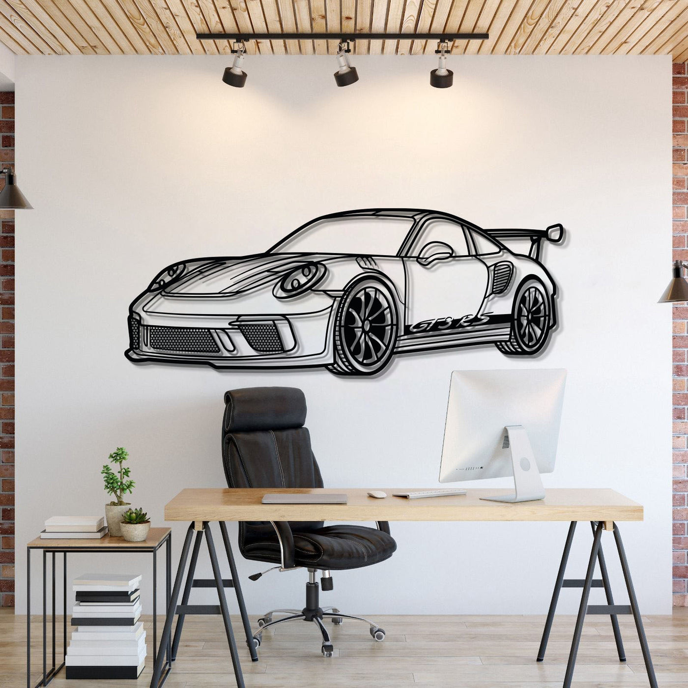 911 GT3 RS 992 Perspective Metal Car Wall Art