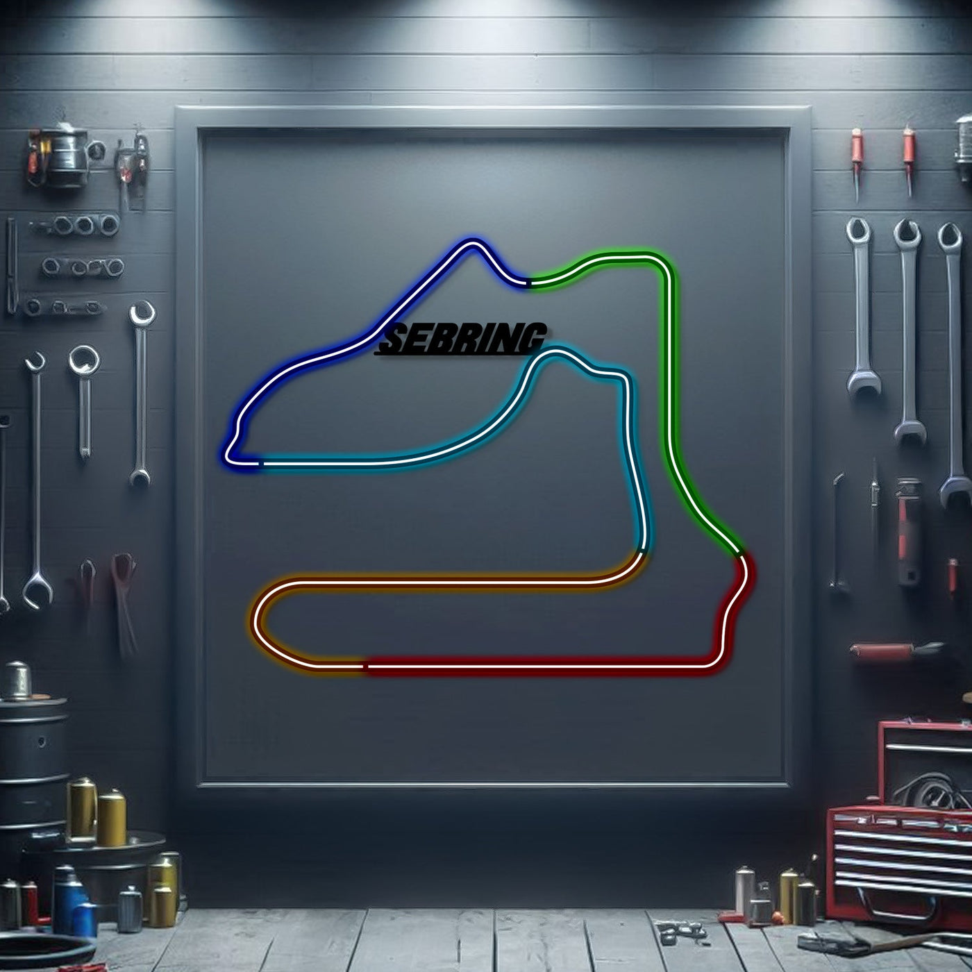 Sebring Metal Neon Race Track