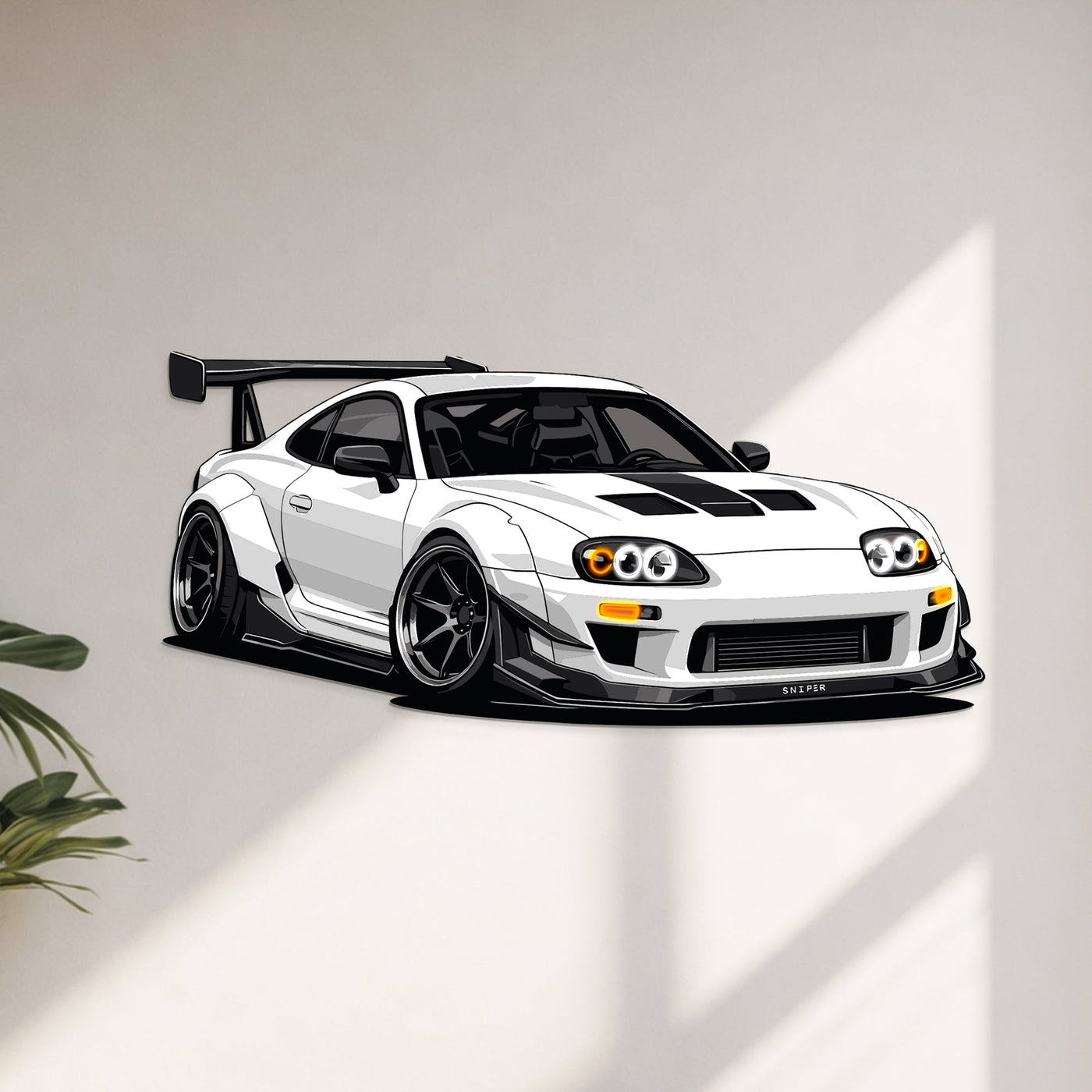 Supra MK4 Perspective Neon Car Wall Art